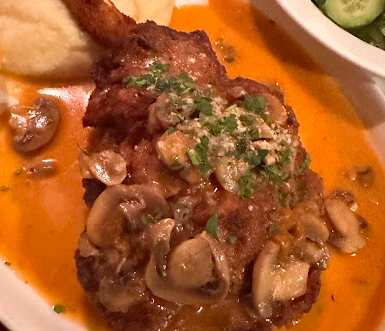 Trattoria Romana signature dishes Stuffed Mushrooms
Chicken Marsala
Stuffed Pork Chop